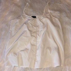 Flowy white tank top